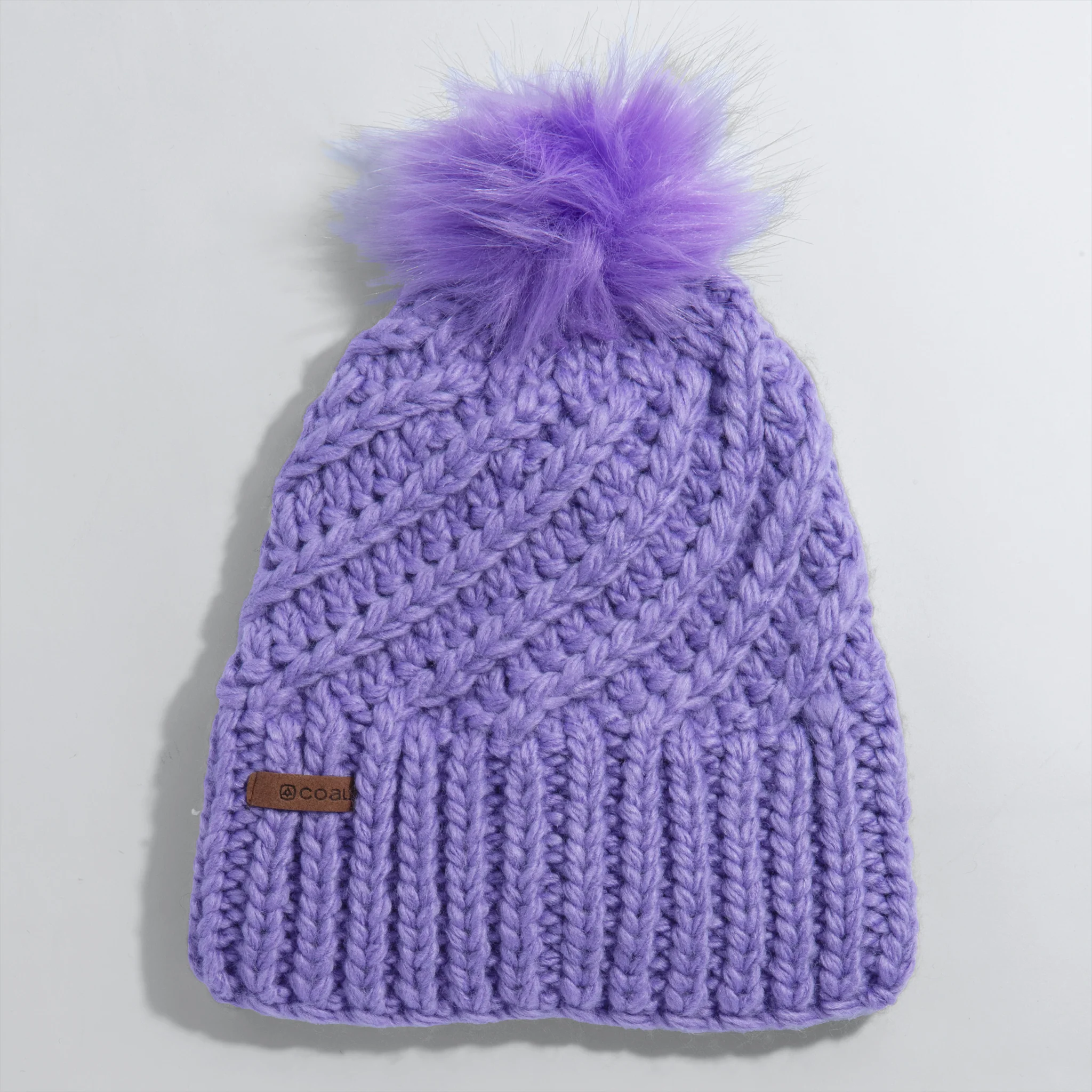The Maizy Knit Faux Fur Pom Womens Beanie - Image 8