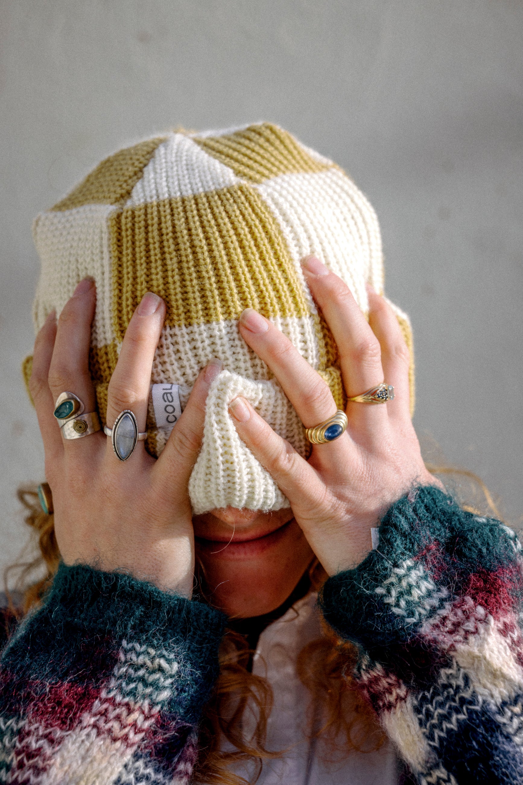 The Frena Baggy Thick Knit Cuff Beanie - Image 4