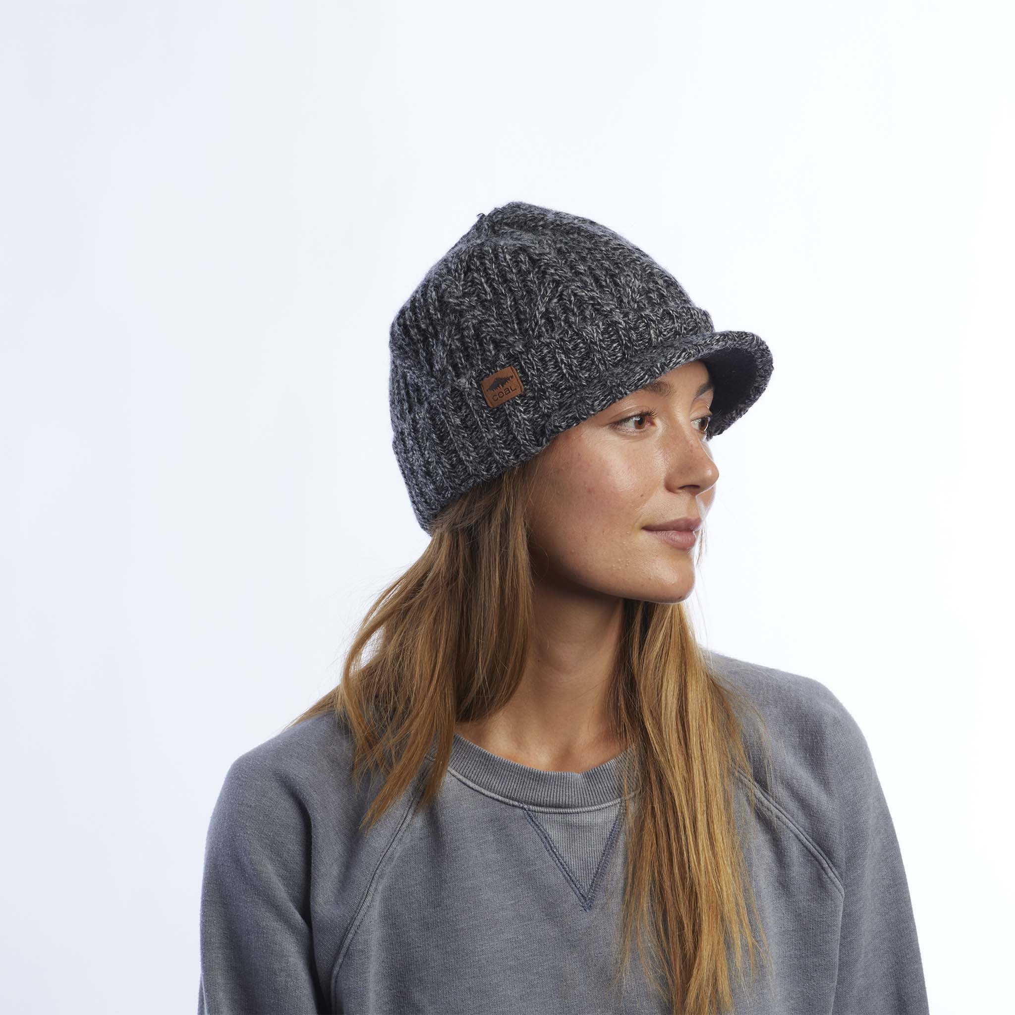 The Yukon Brim Cable Knit Wool Beanie - Image 14