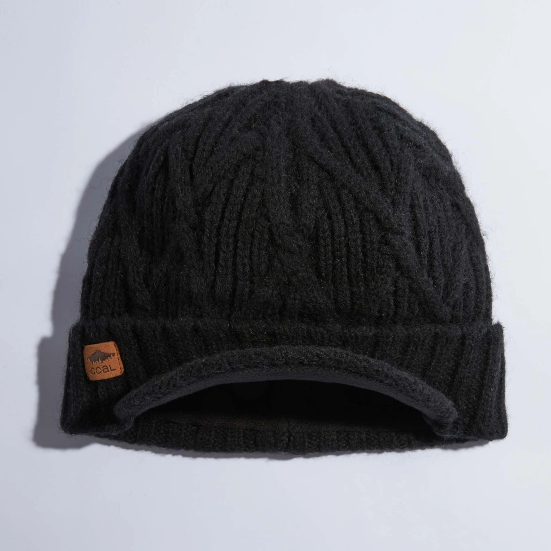 The Yukon Brim Cable Knit Wool Beanie - Image 8
